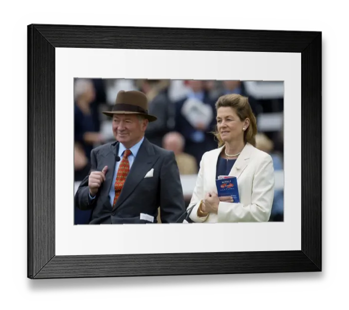 Framed Print : Barry Hills & Wife Framed Print : Barry Hills & Wife