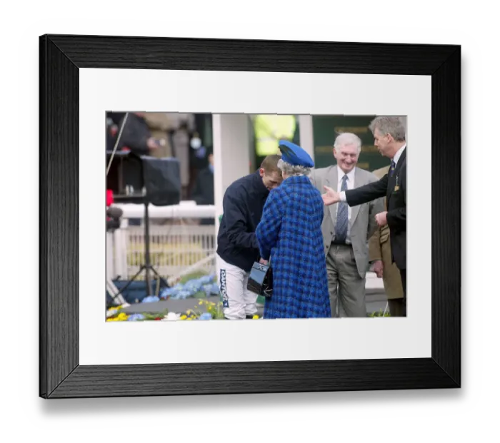 Framed Print : Queen Meets Tony Mccoy Framed Print : Queen Meets Tony Mccoy