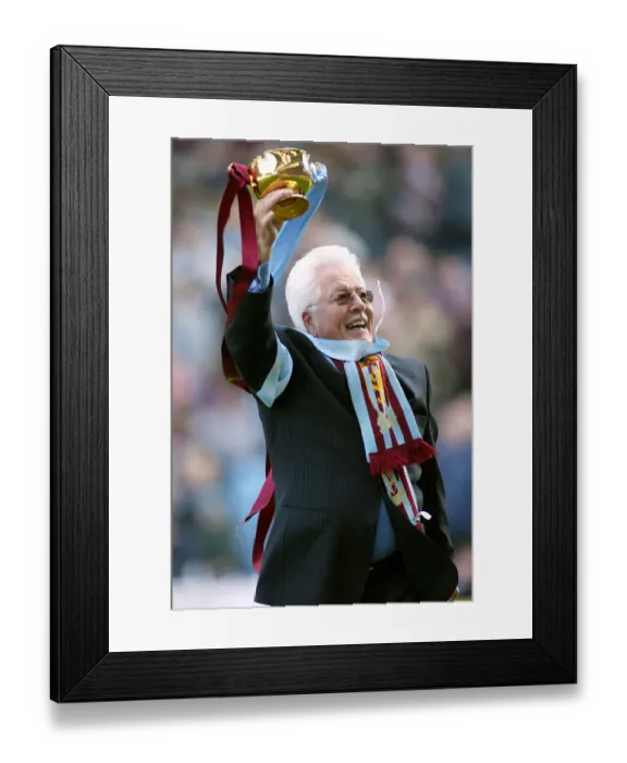 Framed Print : Jim Lewis Owner Of Best Mate Aston Villa V Manchester Utd Villa Park