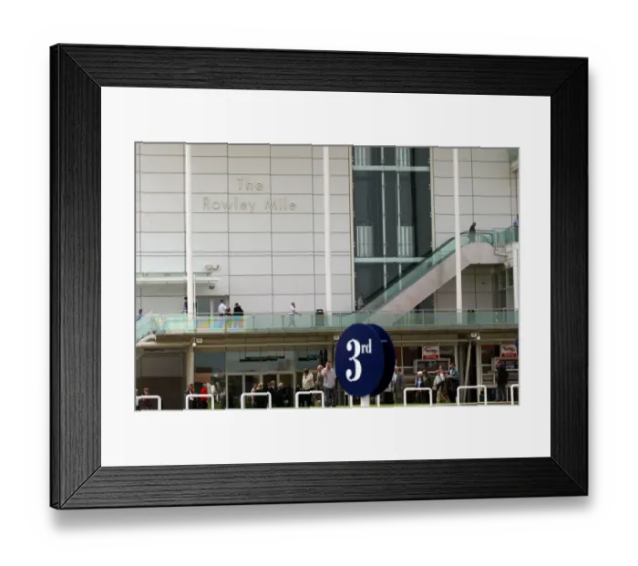 Framed Print : Rowley Mile Granstand Escalators