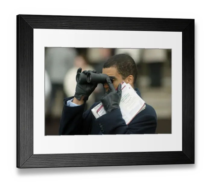Framed Print : Racing Spectator Framed Print : Racing Spectator