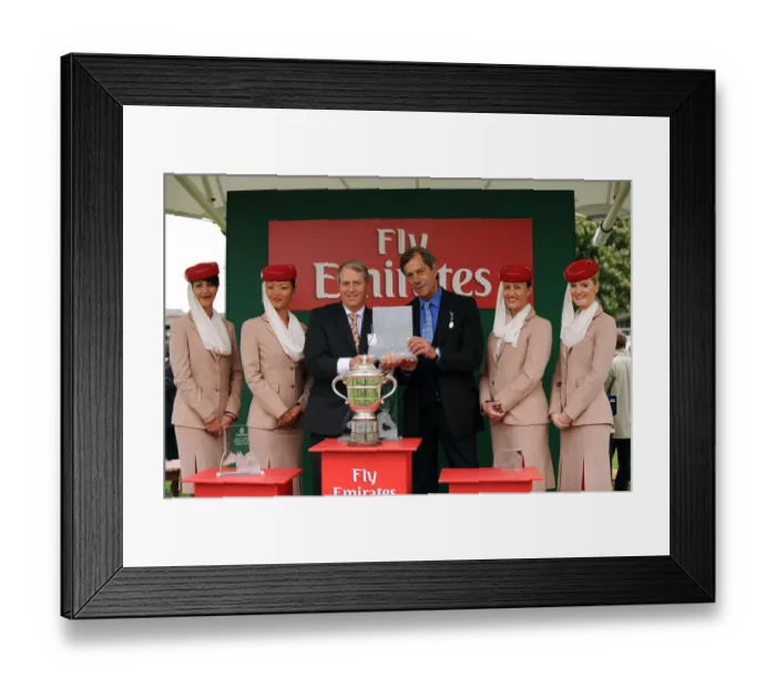 Framed Print : Henry Cecil Collects His Winning Trophy Framed Print : Henry Cecil Collects His Winning Trophy