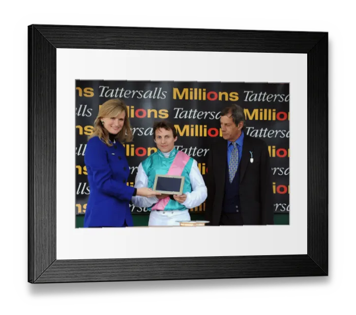 Framed Print : Eddie Ahern Jockey Of Winner Aviate & Henry Cecil Eddie Framed Print : Eddie Ahern Jockey Of Winner Aviate & Henry Cecil Eddie