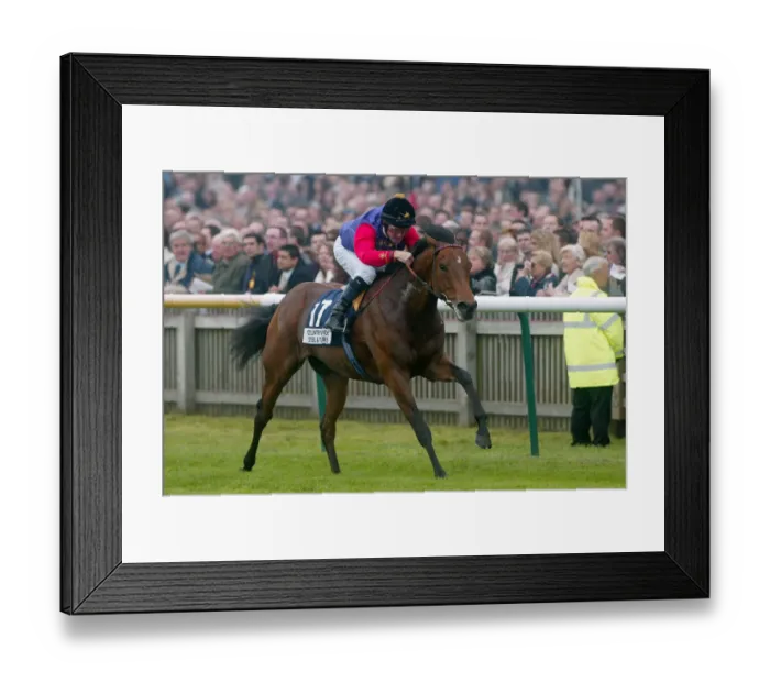 Framed Print : Promotion Ridden By M.J.Kinane Newmarket Guineas Festival 04 Newmarket Racecourse