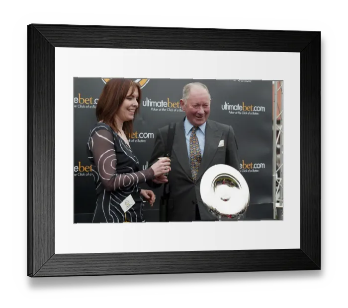 Framed Print : Annie Duke & Barry Hills Framed Print : Annie Duke & Barry Hills