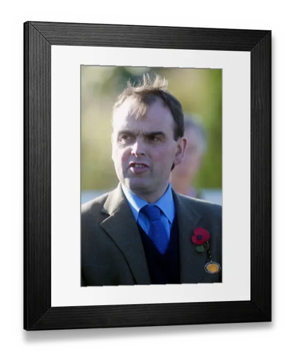 Framed Print : Alan King Race Horse Trainer Cheltenham Open Meeting 2004 Cheltenham Racecourse Framed Print : Alan King Race Horse Trainer Cheltenham Open Meeting 2004 Cheltenham Racecourse