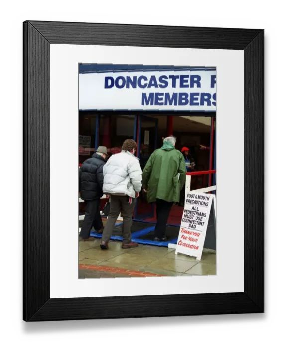 Framed Print : Foot & Mouth Precautions Framed Print : Foot & Mouth Precautions