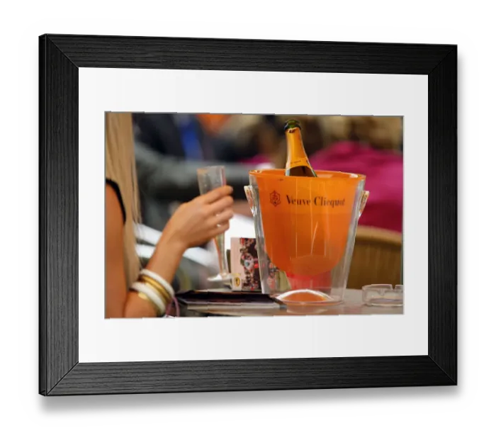 Framed Print : Veuve Clicquot Champagne Bar Framed Print : Veuve Clicquot Champagne Bar