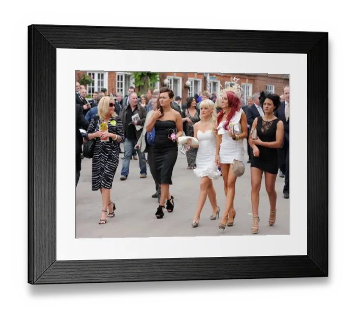 Framed Print : Young Ladys At The Races