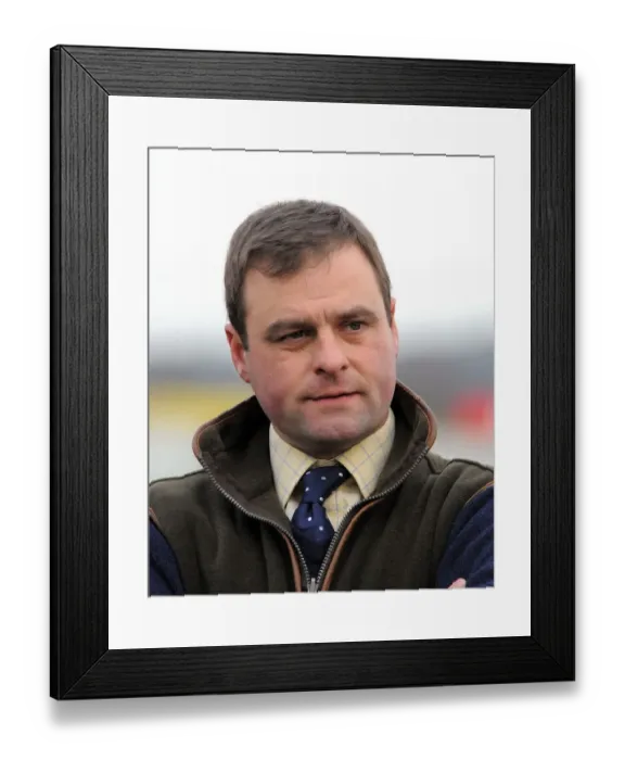 Framed Print : Neil King Trainer Doncaster Raceday, Doncaster Racecourse Doncaster Racecourse