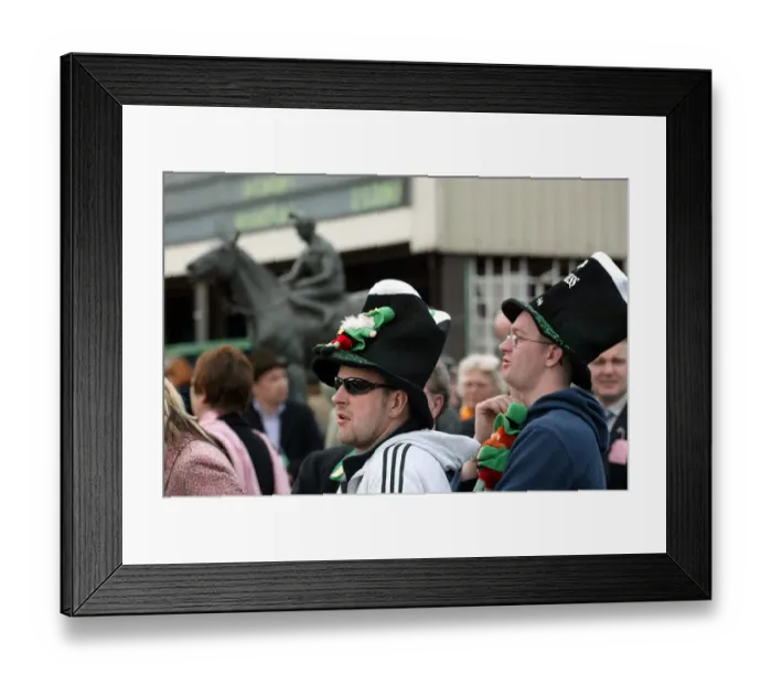 Framed Print : Irish Racegoers At Cheltenham Framed Print : Irish Racegoers At Cheltenham