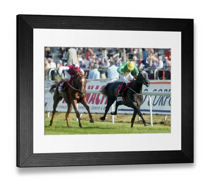 Framed Print : Shabernak Ridden By J.P.Spencer St Leger Festival Doncaster Racecourse