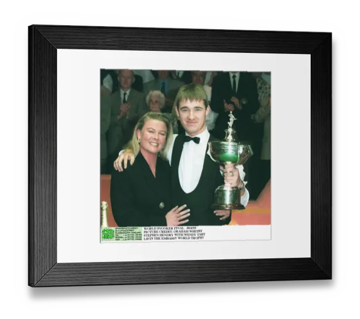 Framed Print : Stephen Hendry and Wendy Tart Framed Print : Stephen Hendry and Wendy Tart