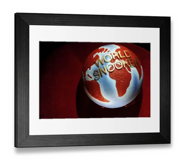 Framed Print : World Snooker Globe Framed Print : World Snooker Globe