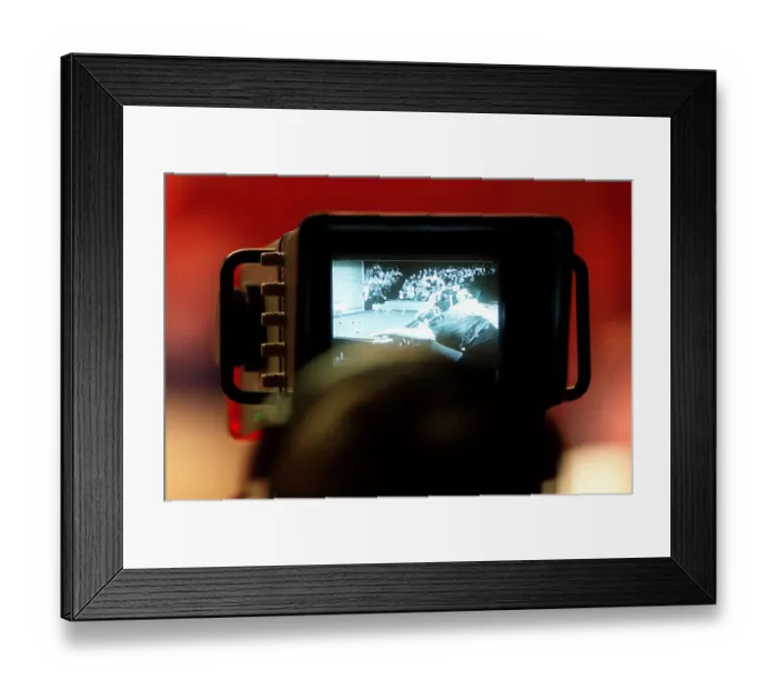 Framed Print : Matthew Stevens On Tv Moniter Framed Print : Matthew Stevens On Tv Moniter