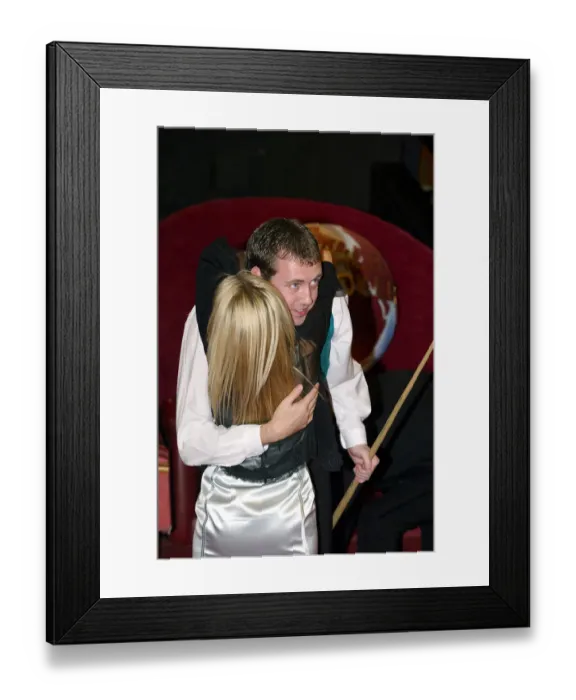Framed Print : Mark Williams & Fiancee Jo Dent Framed Print : Mark Williams & Fiancee Jo Dent