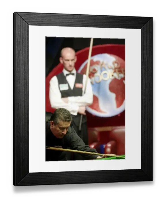 Framed Print : Tony Drago & Peter Ebdon Framed Print : Tony Drago & Peter Ebdon