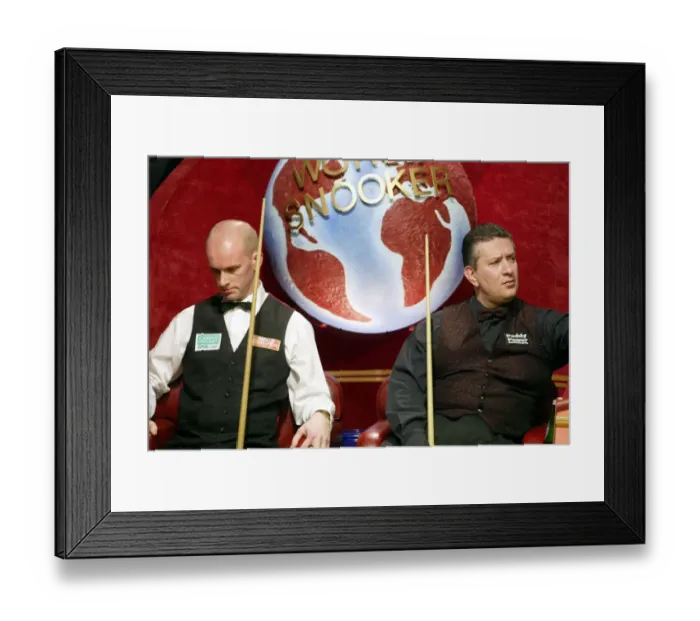 Framed Print : Peter Ebdon & Tony Drago Framed Print : Peter Ebdon & Tony Drago