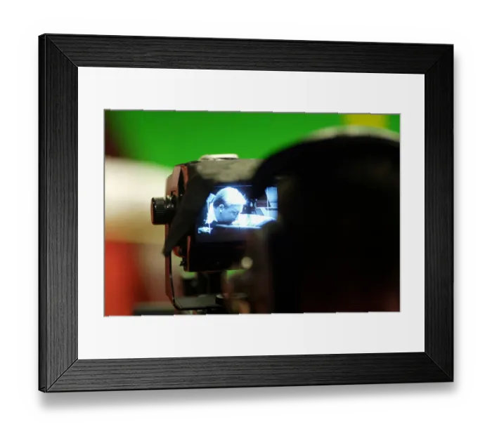 Framed Print : Stuart Pettman On Tv Screen Framed Print : Stuart Pettman On Tv Screen