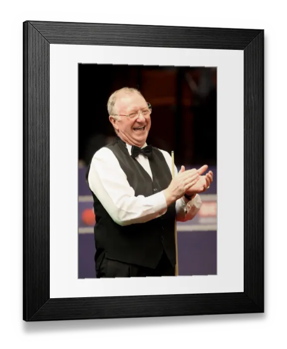 Framed Print : Dennis Taylor Enjoys The Moment