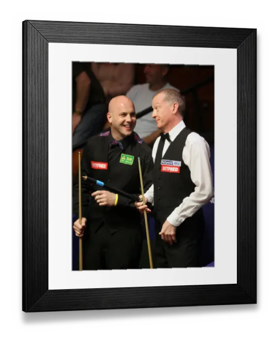 Framed Print : Steve Davis & Mark King Framed Print : Steve Davis & Mark King
