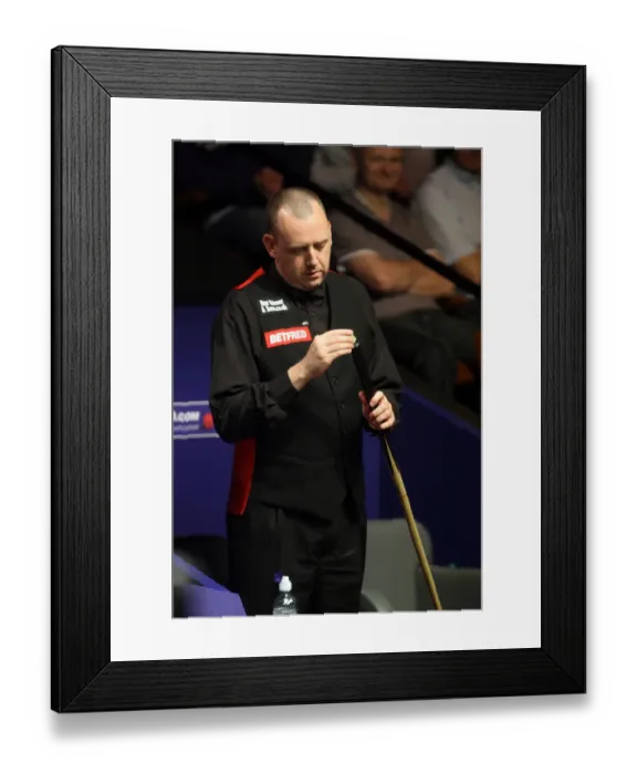 Framed Print : Mark Williams Mbe Chalks The Butt End Of His Cue Framed Print : Mark Williams Mbe Chalks The Butt End Of His Cue