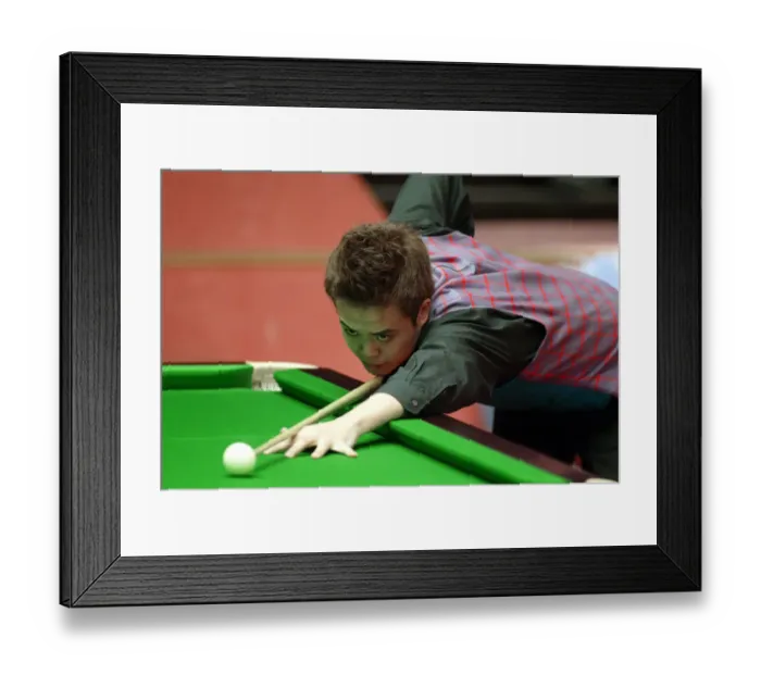 Framed Print : Marco Fu Hong Kong Embassy World Snooker Crucible, Sheffield, England 23 April 2003 Date Framed Print : Marco Fu Hong Kong Embassy World Snooker Crucible, Sheffield, England 23 April 2003 Date