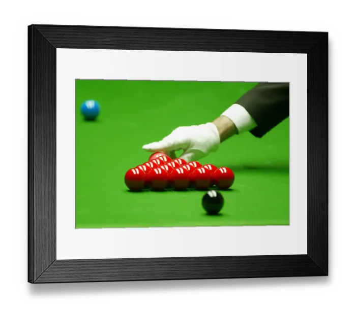 Framed Print : Referee Racks The Balls Framed Print : Referee Racks The Balls