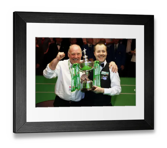 Framed Print : John Higgins With Dad Framed Print : John Higgins With Dad