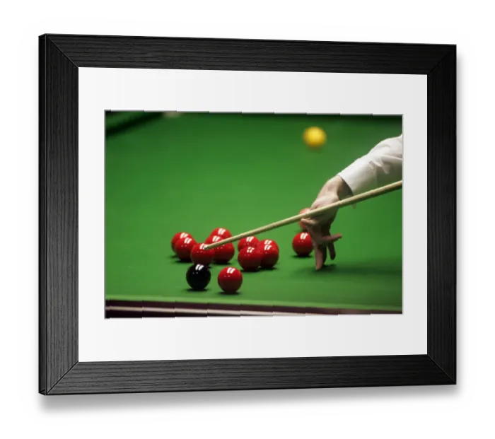 Framed Print : Cueing Over Balls Framed Print : Cueing Over Balls