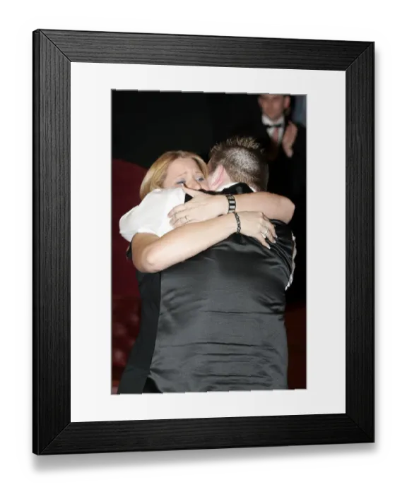 Framed Print : Shaun Murphy & Fiance Clare Framed Print : Shaun Murphy & Fiance Clare