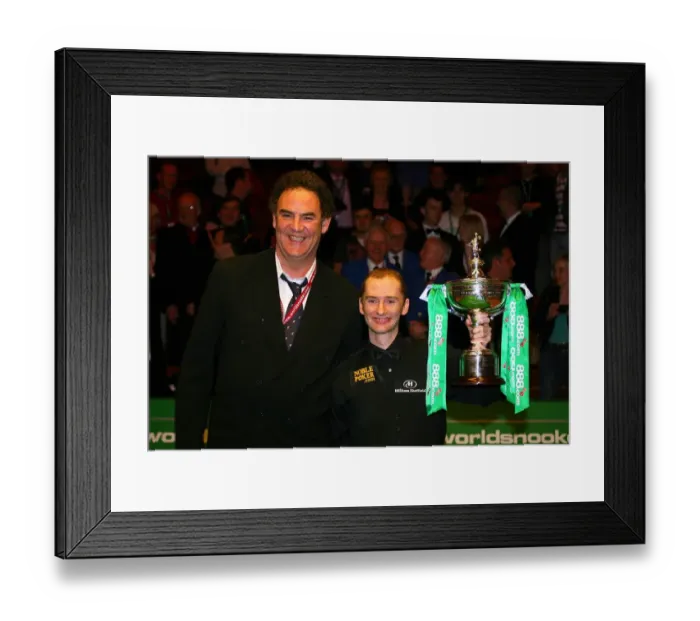 Framed Print : Graeme Dott, Coach & Del Hill Framed Print : Graeme Dott, Coach & Del Hill