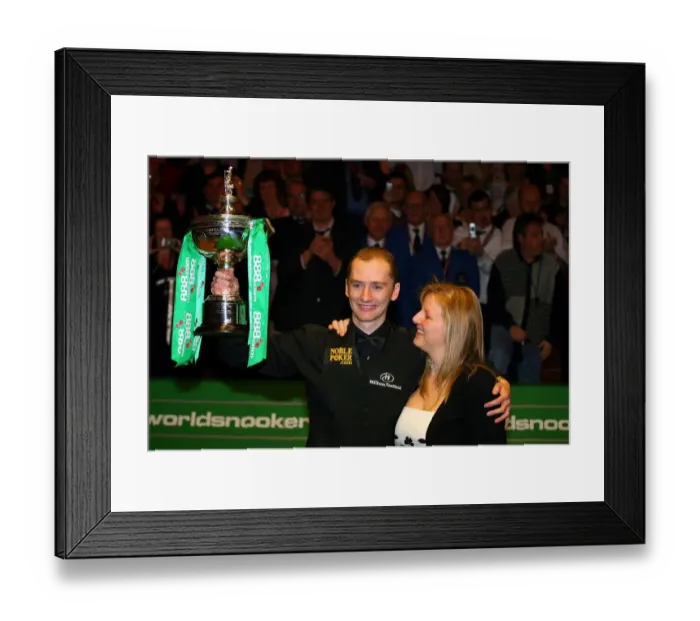 Framed Print : Graeme Dott & Wife Elaine