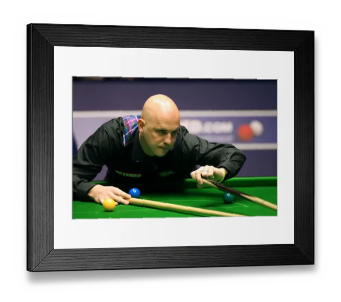Framed Print : Mark King England World Snooker Championship The Crucible Framed Print : Mark King England World Snooker Championship The Crucible