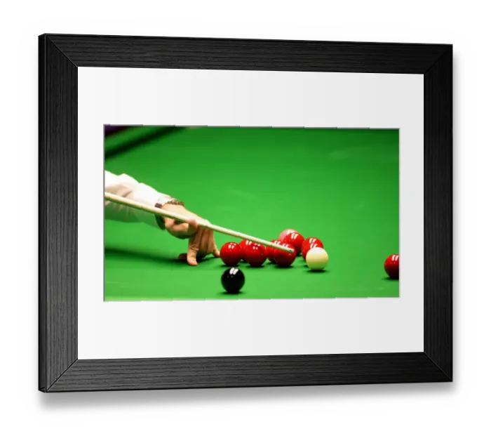 Framed Print : Difficult Cueing Over Reds Framed Print : Difficult Cueing Over Reds