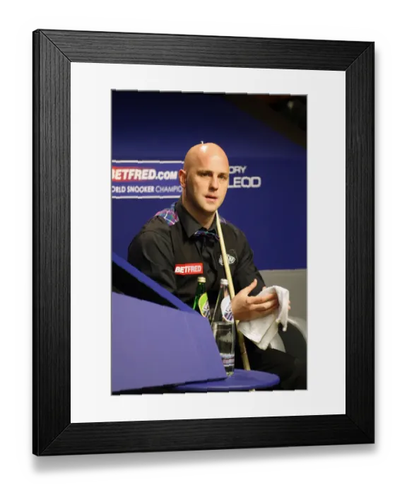 Framed Print : Mark King England World Snooker Championship The Crucible Framed Print : Mark King England World Snooker Championship The Crucible
