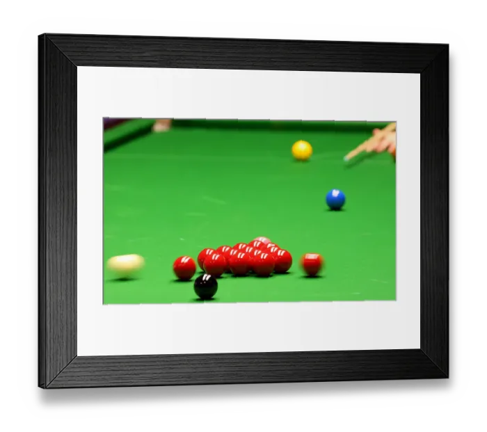 Framed Print : Cueball Hits The Reds