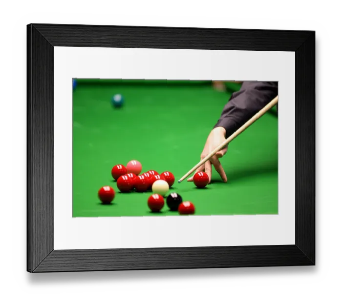 Framed Print : Difficult Cueing Over Reds Framed Print : Difficult Cueing Over Reds