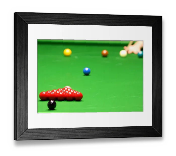 Framed Print : The Break Snooker Balls On Table 888.Com World Championships Crucible Theatre