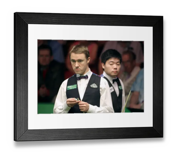 Framed Print : Stephen Hendry & Ding Junhui