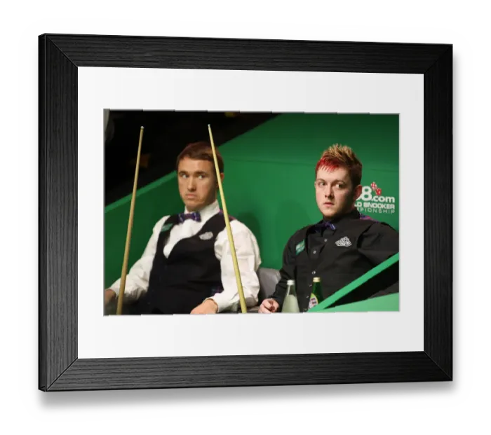 Framed Print : Stephen Hendry & Mark Allen Framed Print : Stephen Hendry & Mark Allen