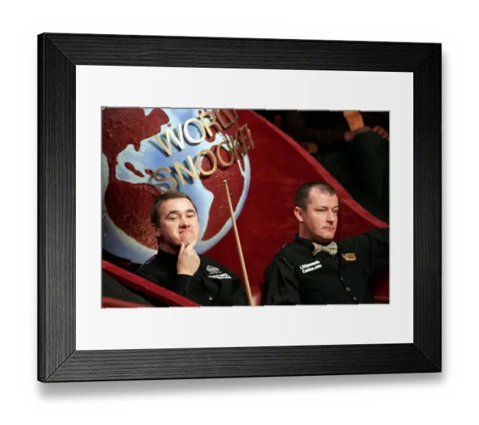 Framed Print : Stephen Hendry & Ian Mcculloch Framed Print : Stephen Hendry & Ian Mcculloch