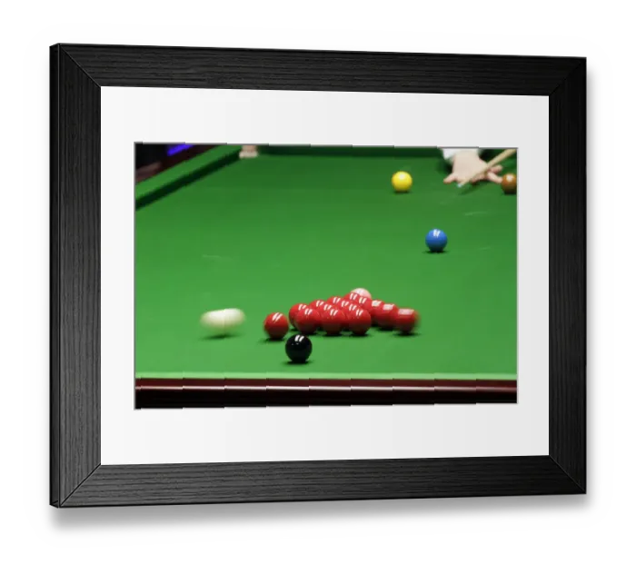 Framed Print : Cue Ball During Break Framed Print : Cue Ball During Break