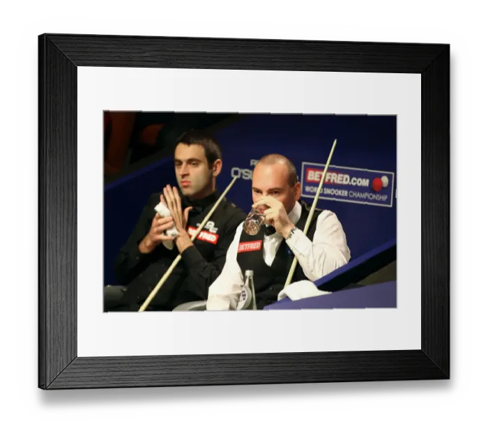 Framed Print : Ronnie O Sullivan & John Bingham Framed Print : Ronnie O Sullivan & John Bingham