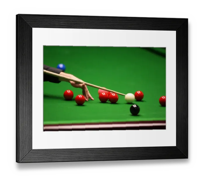 Framed Print : Cueing Over Red Balls Framed Print : Cueing Over Red Balls