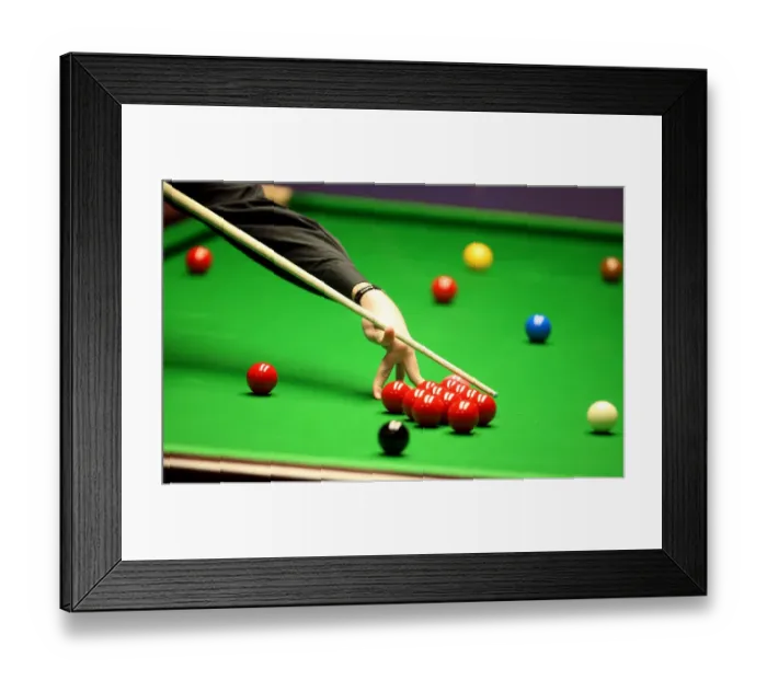 Framed Print : Cueing Over Pack Of Reds Framed Print : Cueing Over Pack Of Reds