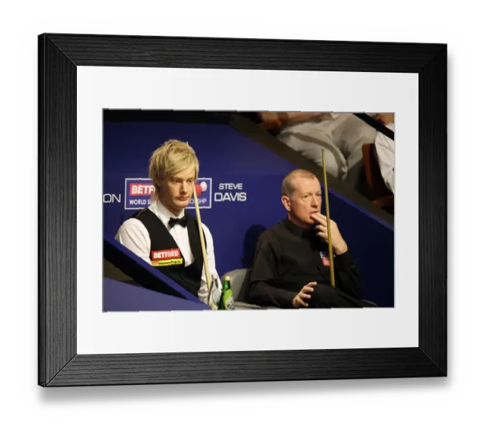 Framed Print : Neil Robertson & Steve Davis Framed Print : Neil Robertson & Steve Davis