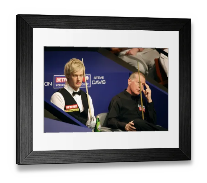 Framed Print : Neil Robertson & Steve Davis Framed Print : Neil Robertson & Steve Davis