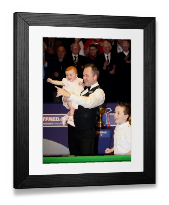 Framed Print : John Higgins Holds Daughter