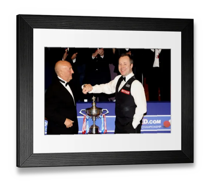 Framed Print : John Higgins & Sponsor, Fred Done Framed Print : John Higgins & Sponsor, Fred Done